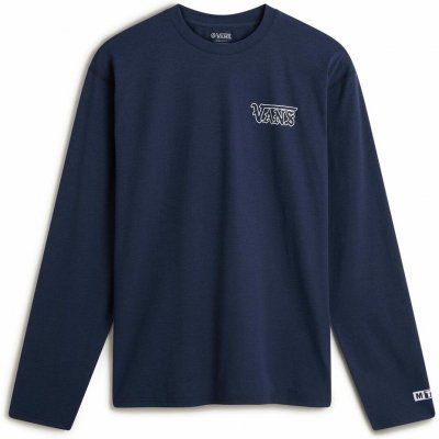 vans classic mens tshirt blue long sleeve vans shirt Pánská trička – Vans MTE Outline Hybrid LS dress blues
