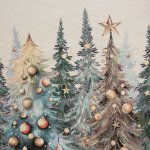 EUROFIRANY VÁNOČNÍ GOBELÍNOVÝ UBRUS FOREST 140X180 CM – Zboží Dáma