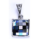 Čištín Stříbrný přívěšek Swarovski krystal akvamarin P 1305/16 – Hledejceny.cz