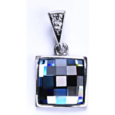 Čištín Stříbrný přívěšek Swarovski krystal akvamarin P 1305/16 – Hledejceny.cz