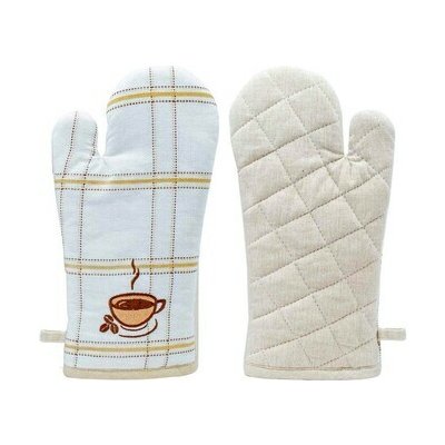 ARÔME HOME Chňapka Béžové káro výšivka Káva 18 x 32 cm – Hledejceny.cz