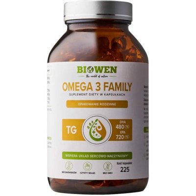 Biowen Omega 3 Family TG 225 kapslí – Hledejceny.cz