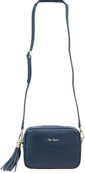 Pierre Cardin kožená crossbody kabelka tmavěmodrá L1501