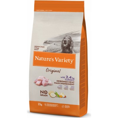 Nature's Variety original pro střední psy s krůtím 12 kg