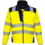 PortWest T402 HI-VIS PW3 reflexní softshellová bunda HV žlutá/námořní modrá – Zboží Dáma