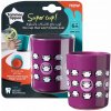 Dětská láhev a učící hrnek Tommee Tippee hrnek stabilní Super Cup fialová 190 ml