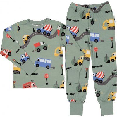 Geggamoja dvoudílné rostoucí pyžamo Green Tractor – Zboží Dáma