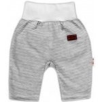 Baby Nellys Bavlněné tepláčky Monkey proužky sv. šedý melírek – Zboží Dáma