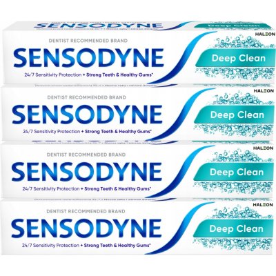 Sensodyne Mint pro dospělé na citlivé zuby 4 x 75 ml – Hledejceny.cz