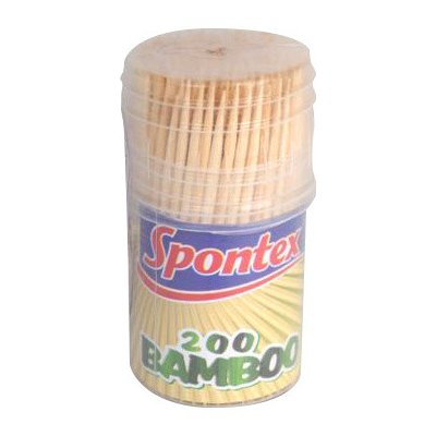 Spontex 97018104 Párátka bambus v umělohmotném pouzdře 200ks - Spontex – Zbozi.Blesk.cz