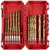 Vrták MILWAUKEE Vrtáky do kovu RED HEX - SHOCKWAVE™ HSS-G TiN 19 ks MILWAUKEE 4932493866