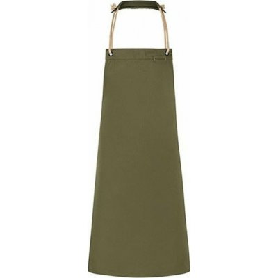 Karlowsky Moderní udržitelná zástěra v přírodním městském stylu zelená mechová Pantone 4229C 70x85cm KY056 – Hledejceny.cz