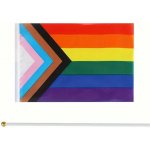 Vlajka LGBT Gay Pride 14 x 21 cm na tyčce – Hledejceny.cz