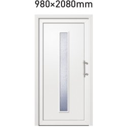 Specifikace SkladOken.cz Plastové hlavní vchodové dveře 980 x 2080 mm -  BLANICE - Heureka.cz