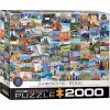 Puzzle EuroGraphics Pohlednice z celého světa 2000 dílků