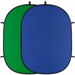 Phototools Rychlorozkládací fotografické pozadí 150x200cm - modré, zelené klíčovací – Sleviste.cz