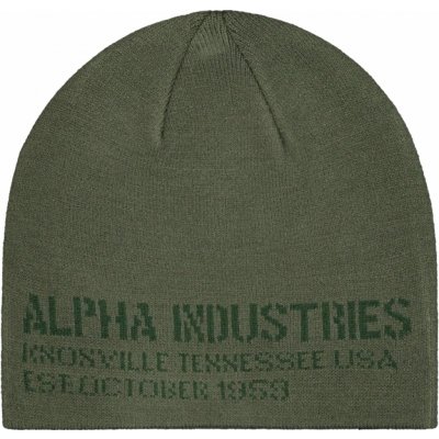 Alpha Industries Čepice Cone Beanie Dark Olive – Hledejceny.cz
