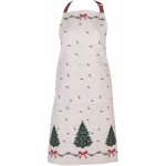 Clayre & Eef Béžová bavlněná zástěra se stromky Christmas Harmony – Hledejceny.cz