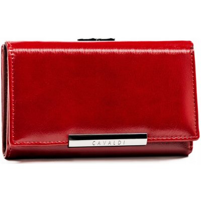 BASIC 4u cavaldi červená střední peněženka na háček m705 px23-21-bl