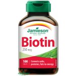 Jamieson Biotin 250 ug 100 tablet – Hledejceny.cz