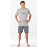 Gina pánské pyžamo krátké 79190P šedé – Sleviste.cz