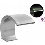 zahrada-XL Bazénová fontána s LED osvětlením nerezová ocel 30 x 60 x 45 cm