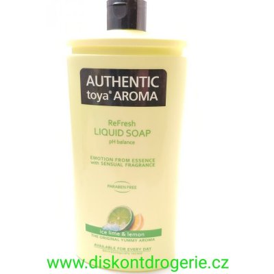 Authentic Toya Aroma Ice Lime & Lemon tekuté mýdlo náhradní náplň 600 ml