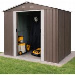 Riwall PRO RMSA 6x8 2,4 x 1,7 m se sedlovou střechou hnědý – Sleviste.cz