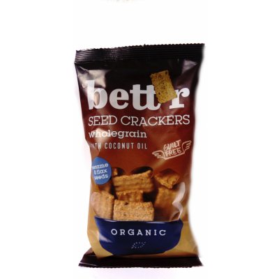 Bett'r celozrnné semínkové krekry Bio 150 g – Zboží Dáma