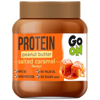 Go On Proteinové arašídové máslo slaný karamel 350 g – Sleviste.cz
