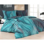 Matějovský Povlečení Matějovský INFINITUM PETROL modré vlny bavlna hladká digitál 140x200 70x90 – Zbozi.Blesk.cz