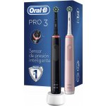Oral-B Pro 3 3900 Duo Black & Pink – Zboží Živě