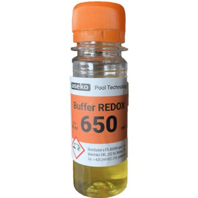 Aseko Buffer Redox/ORP 650 mV +/- 5 mV / 25°C 50ml – Zboží Dáma