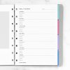 Filofax A5 Plánování jídla náplň A5 zápisníků Notebook