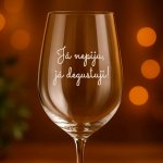 Ahome sklenice na víno Nepiji degustuji 450 ml – Zboží Dáma