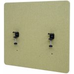 Design-Shop Akustický panel na stůl HWC-G75 dvoustěnná látka/textil 60 x 65 cm zelená – Zboží Dáma