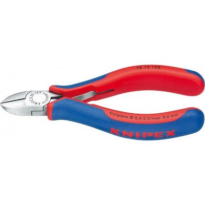 KNIPEX - Štípací kleště boční - 125mm, pro eletromechaniky, na měkké a tvrdé dráty, dvousložkové, dvojitá pružina, chrom (7612125) – Zboží Mobilmania