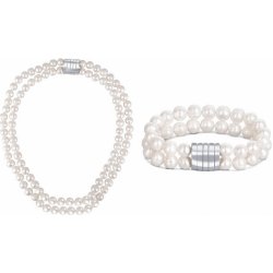 JwL Luxury Pearls perlová souprava šperků JL0598 a JL0656 náramek náhrdelník