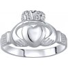 SILVEGO celostříbrný prsten CLADDAGH ZTR96391