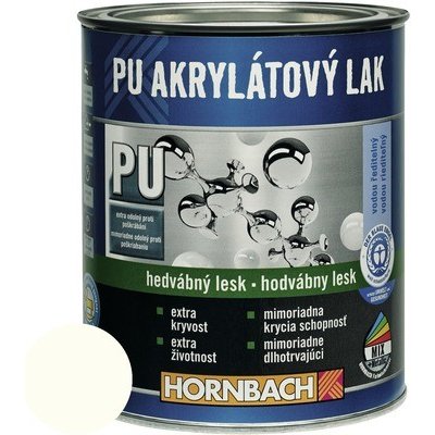 Hornbach PU akrylátový na vodní bázi 0,75 l čistě bílá hedvábný lesk