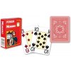 Hrací karty - poker Modiano 4199 100% plastové karty 4 rohy Červené