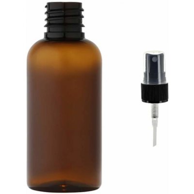 Via Plastová lahvička hnědá s Černým kosmetickým rozprašovačem 50 ml – Sleviste.cz