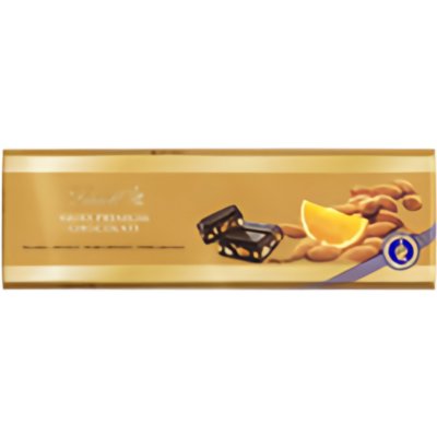 Lindt Swiss Premium hořká čokoláda s mandlemi a pomeranči 300 g – Zbozi.Blesk.cz