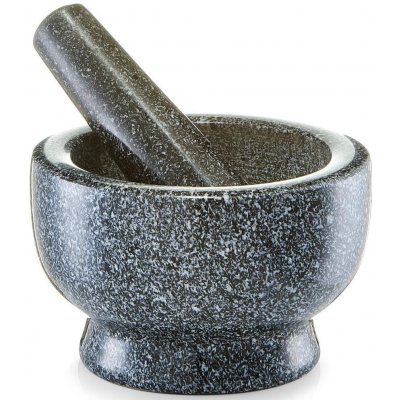 Zeller Kuchyňský hmoždíř GRANIT s paličkou černý 13×8 cm – Sleviste.cz