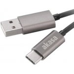 Akasa AK-CBUB32-10GR USB 2.0 A - USB Typ-C, 1m, šedý – Zbozi.Blesk.cz