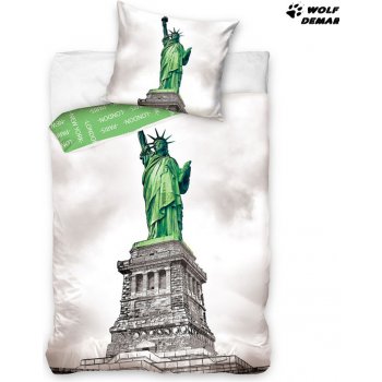 Carbotex povlečení New York Socha Svobody bavlna 140x200 70x80