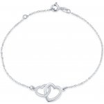 SILVEGO stříbrný řetízek se srdíčky SMJB060RN3ZT – Zboží Dáma