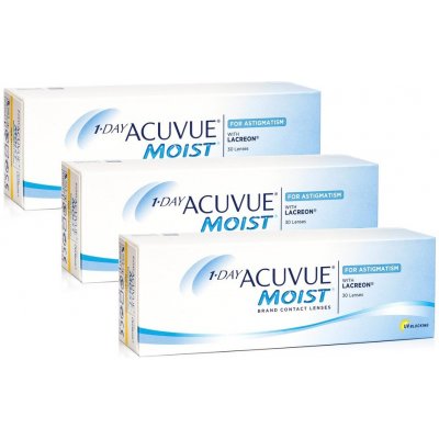 Johnson & Johnson 1 Day Acuvue Moist For Astigmatism 90 čoček – Hledejceny.cz