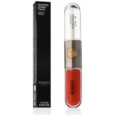 KIKO Milano Unlimited Double Touch rtěnka světle hnědá 6 ml – Sleviste.cz