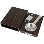 KRCZ Doutníkový popelník Set Ebony Finish 1D – Hledejceny.cz